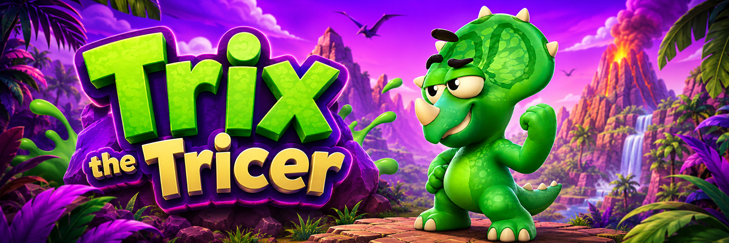Trix the Tricer banner